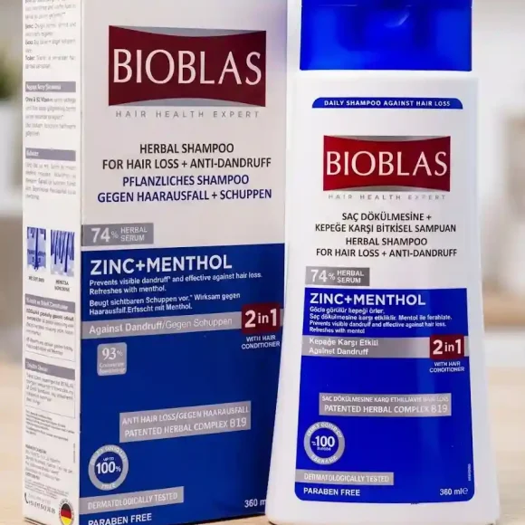 Bioblas Zinc + Menthol Anti-Dandruff Shampoo