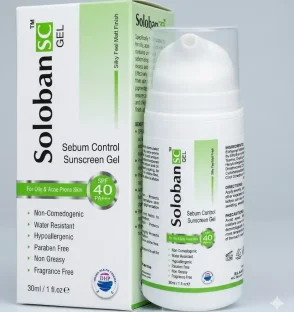 Soloban 40 SPF Gel Sunblock 30g for oily and acne-prone skin