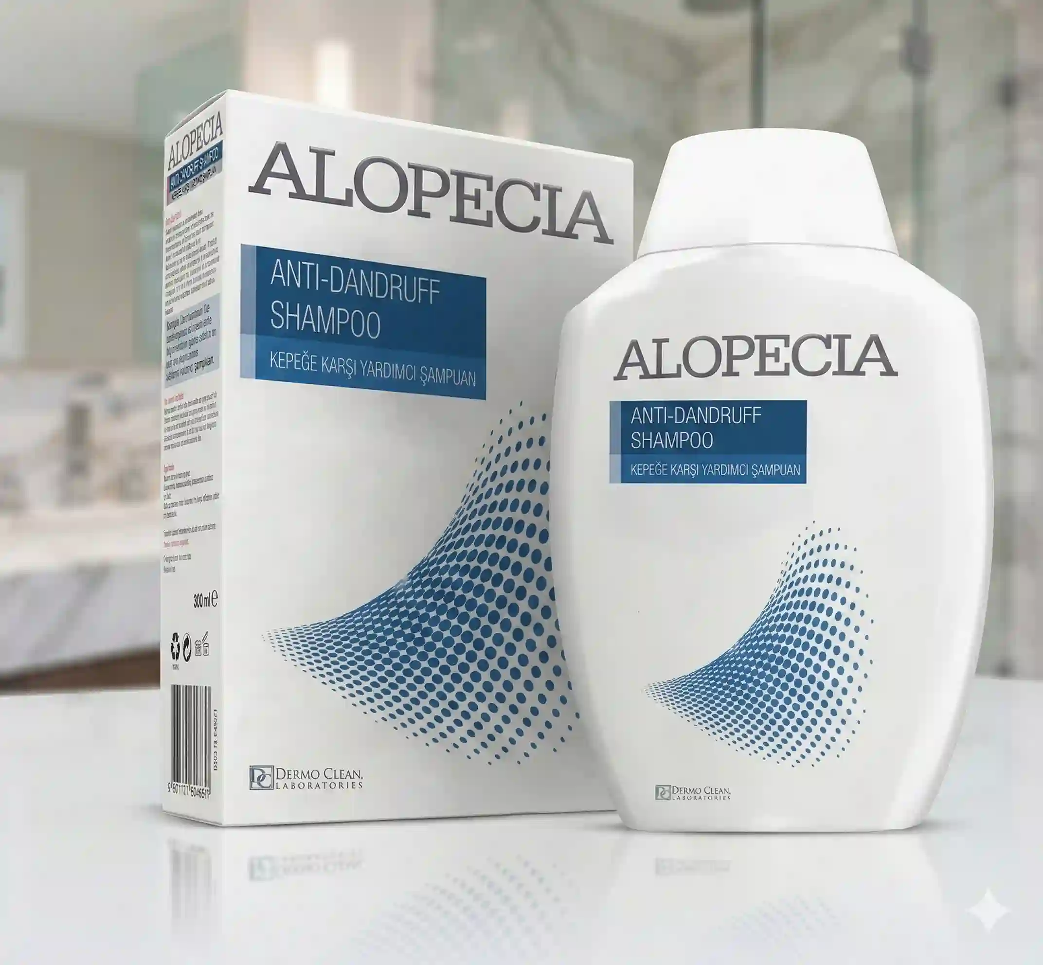 Alopecia Anti-Dandruff Shampoo bottle for scalp care and dandruff control