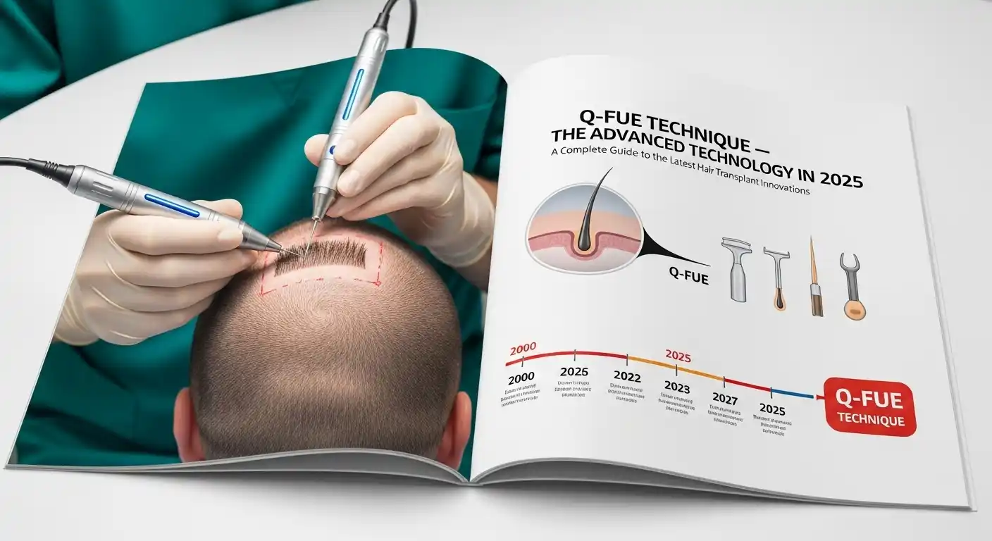 Hair loss—it’s not just about a few extra strands on your pillow. For many, it feels like losing a part of their identity, confidence, and even youth. And let’s be honest, no one wants to stare at their reflection thinking, “Is my hairline playing hide and seek with me?” The good news? Technology has come a long way. What was once a hush-hush topic has now become a booming $10+ billion industry worldwide. And standing at the front of this revolution is something you’ve probably heard whispers about—the Q-FUE Technique: The Advanced Technology. A Quick Trip Down Memory Lane Back in the day, hair transplants meant FUT (strip surgery)—effective, yes, but it left a scar you could spot a mile away. Then came FUE hair transplant, which changed the game with tiny punch tools and faster healing. Patients loved it. But science didn’t stop there. Enter DHI hair transplant, where follicles are implanted directly using a special pen. Then came Sapphire FUE, using jewel-sharp blades for cleaner incisions. And now? The spotlights on Q-FUE—a sleeker, smarter, and dare I say, more “futuristic” upgrade. So, What’s the Hype With Q-FUE? Here’s the scoop: Q-FUE isn’t just another buzzword. It’s an evolution of FUE with better tools, gentler handling of grafts, and super-precise implantation angles. Think of it as the “Tesla” of hair restoration—it’s smooth, efficient, and designed for maximum performance. • Higher Graft Survival – Studies show follicle success rates hitting 85–95% (source). • Faster Healing – Most patients bounce back within days, not weeks. • Natural Look – Hairlines designed with artistry, not cookie-cutters. • Less Trauma – Your donor area doesn’t look like a battlefield. In fact, in clinics across Pakistan, success rates are above 90% (source), with patients seeing baby hairs sprouting within 3–4 months and fuller coverage in 8–12 months. That’s pretty impressive, right? Q-FUE vs The Rest: The Showdown • Q-FUE vs FUE FUE is great, but Q-FUE is like FUE 2.0—less trauma, more precision, higher survival. • DHI vs FUE vs Q-FUE DHI’s implanter pen sounds fancy, but Q-FUE combines the best of both worlds: gentle extraction and controlled placement. • Sapphire FUE vs Q-FUE Sure, sapphire blades are sharp, but Q-FUE isn’t just about cutting clean—it’s about planting smarter, creating density that looks totally natural. • Artas Robotic Hair Transplant vs Q-FUE Robots like ARTAS bring AI precision (and hefty price tags—$9,000–$16,000 source). But machines lack the artistic eye. Q-FUE blends tech with a human touch—because let’s face it, no one wants a hairline that looks “computer-generated.” Why Pakistan is Loving Q-FUE 🇵🇰 Pakistan has quietly become a hub for modern hair transplant techniques. With skilled surgeons, affordable costs, and the adoption of latest hair transplant technology 2025, clinics here are setting international benchmarks. Patients fly in not just from within the country but from abroad, looking for that sweet spot of quality + cost. The Emotional Side of It Numbers and tech aside, let’s talk feelings. Hair loss can be devastating. It chips away at self-esteem, social confidence, and even career opportunities. Q-FUE isn’t just about growing hair—it’s about growing back confidence. Imagine looking in the mirror and not avoiding your reflection anymore. Imagine family and friends noticing you, not your thinning crown. That’s the real win Looking Ahead The future of hair restoration is only getting brighter. From robotics to AI-guided implants to techniques like Q-FUE that refine the art, the hair transplant industry isn’t slowing down. In fact, it’s expected to hit USD 23 billion by 2031 (source). But here’s the kicker: while robots may trend, patients will always crave artistry, natural results, and a surgeon’s personal touch. And that’s where Q-FUE shines. Conclusion If you’ve been stuck in the DHI vs FUE debate or tempted by flashy terms like “sapphire” and “robotic,” take a moment to explore Q-FUE Technique – The Advanced Technology. It’s not hype; it’s a genuine leap forward. Hair isn’t just strands—it’s your crown, your identity, your story. And with Q-FUE, you’re not just restoring hair—you’re reclaiming you. 👉 Want to learn more about choosing the right technique? Check out this guide on modern hair transplant methods.