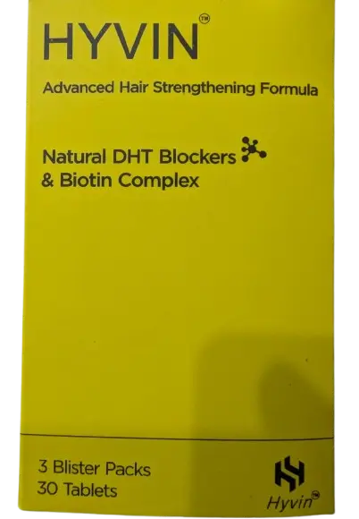 HYVIN hair growth tablets with biotin and saw palmetto